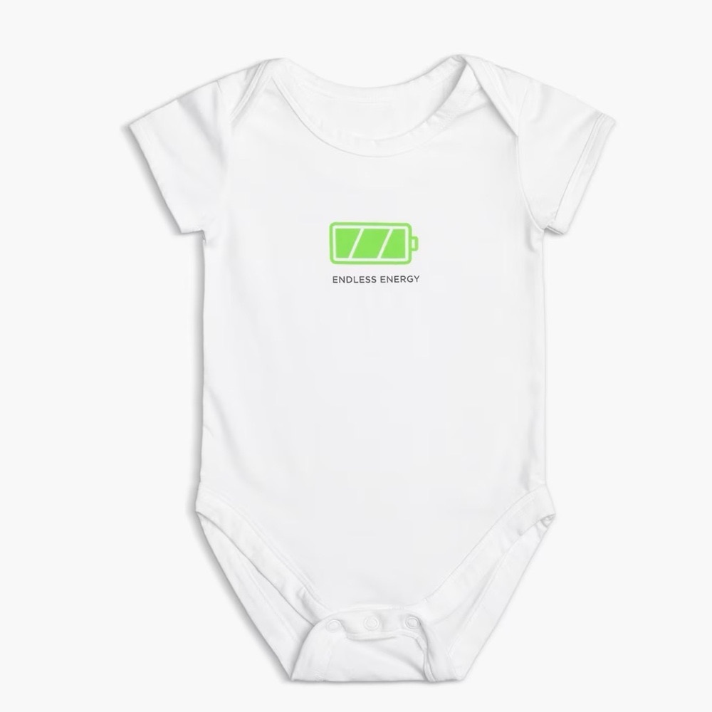 Tesla Endless Energy Baby Onesie